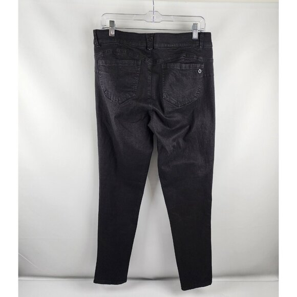 Democracy Jeans Womens 12 Black AB Solution Vintage Skinny Denim 32x29 NWT - Picture 7 of 12